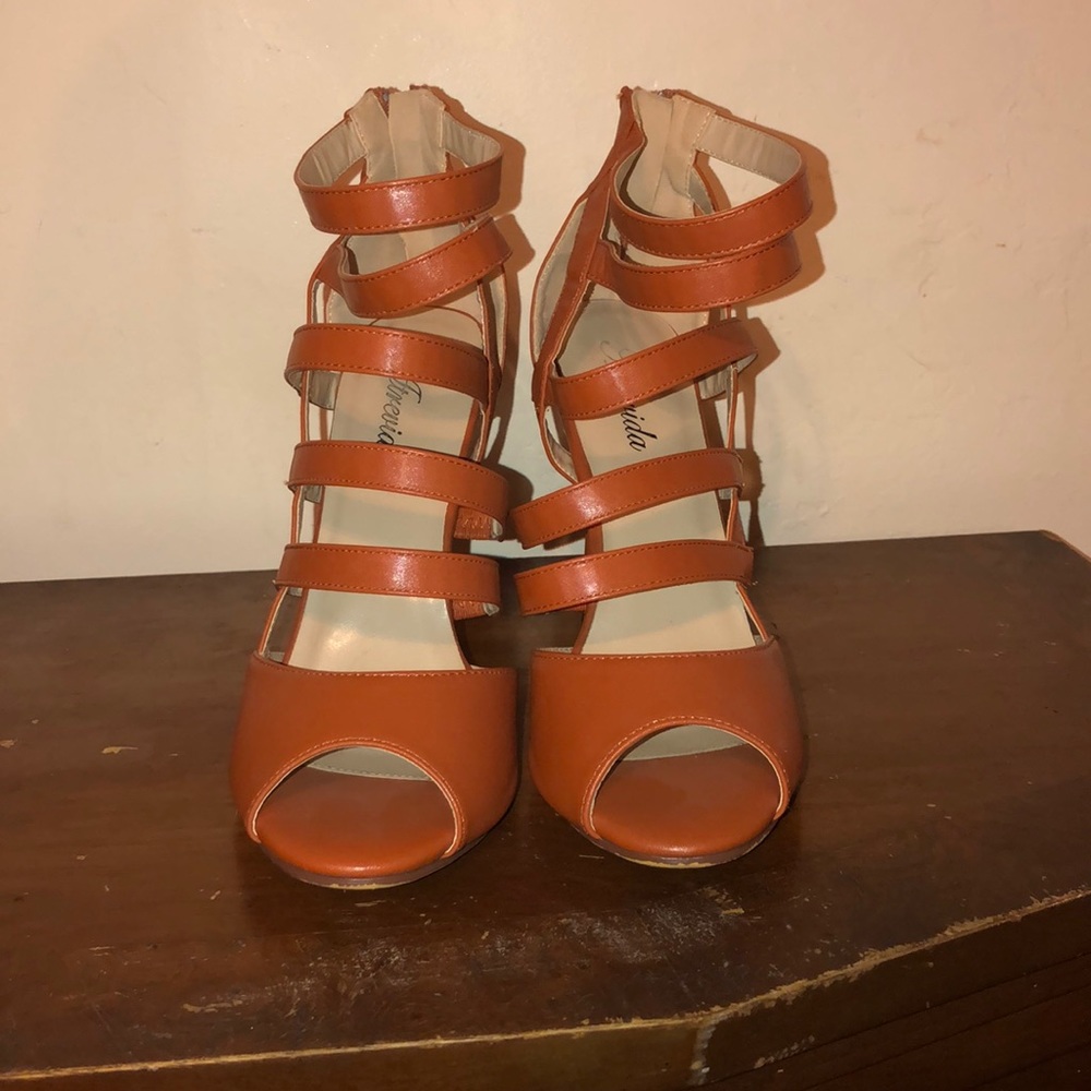 Used strappy heel